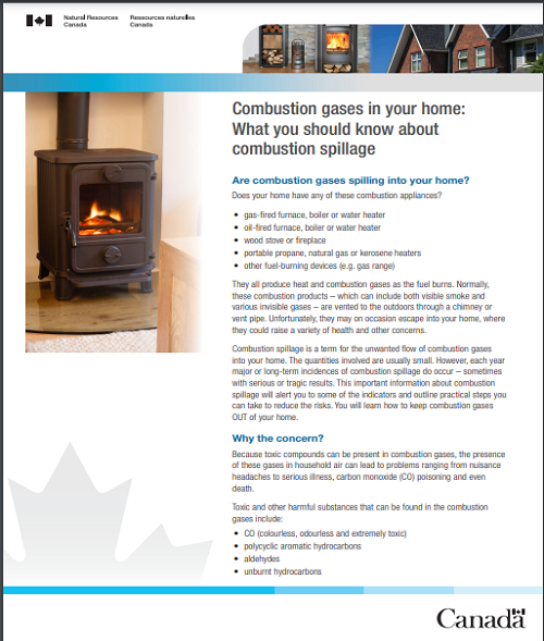 Combustion gases in your home: What you should know about combustion spillage